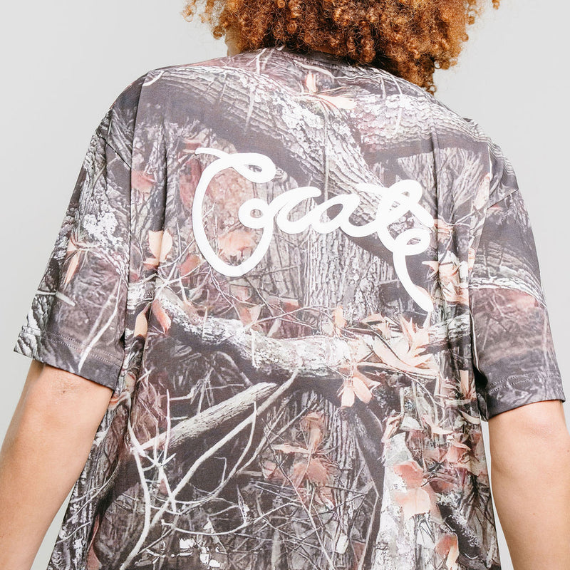 CRATE TREE CAMO SCRIPTED BOX FIT T-SHIRT