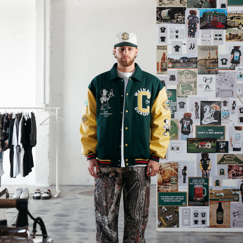CRATE X WILLIE THE WAITER LIMITED EDITION LETTERMAN JACKET