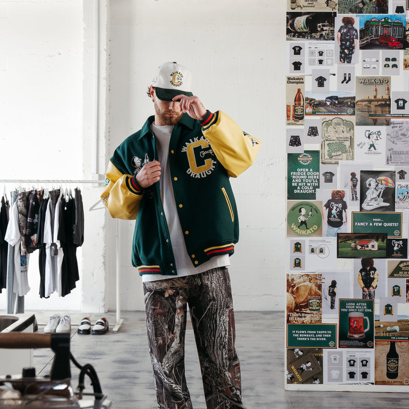 CRATE X WILLIE THE WAITER LIMITED EDITION LETTERMAN JACKET