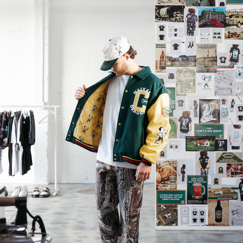 CRATE X WILLIE THE WAITER LIMITED EDITION LETTERMAN JACKET