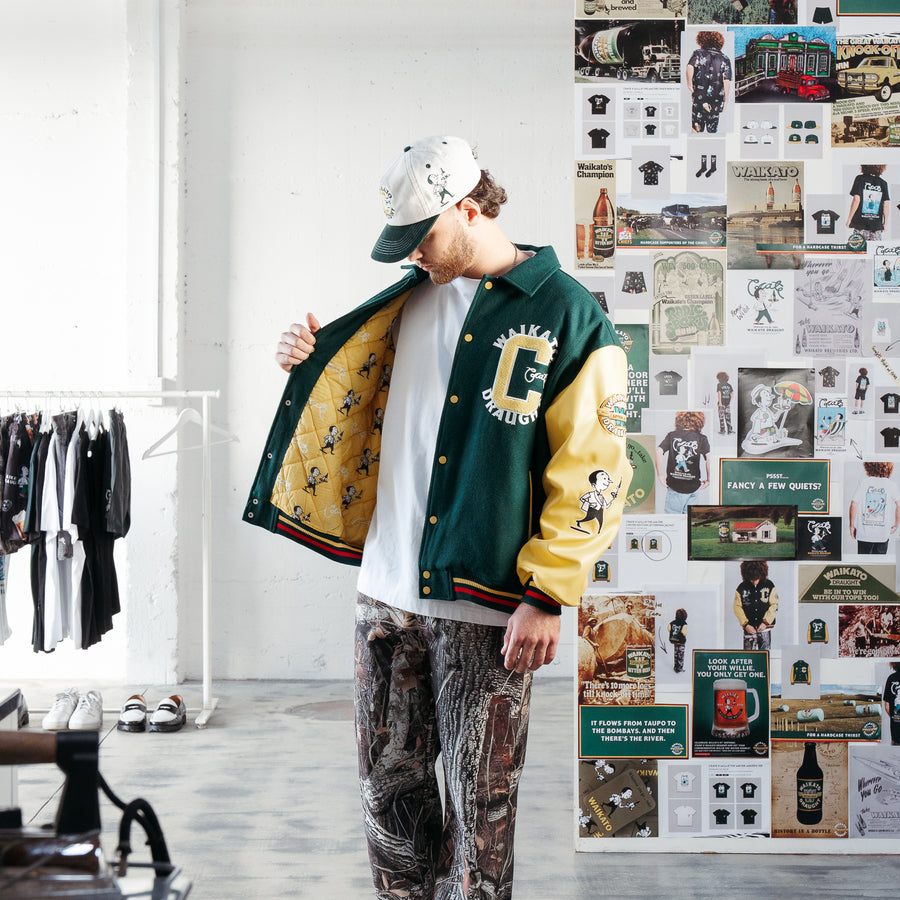 CRATE X WILLIE THE WAITER LIMITED EDITION LETTERMAN JACKET