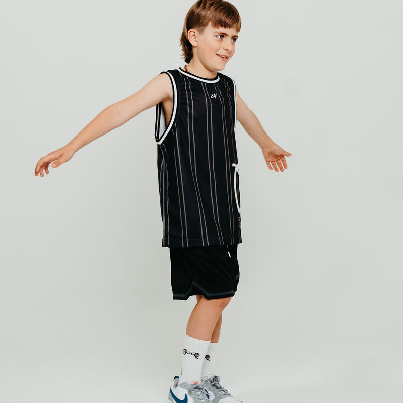CRATE KIDS SIDE SCRIPT BASKETBALL SINGLET