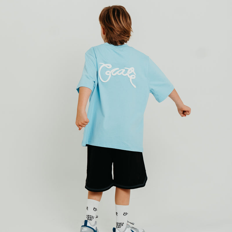 CRATE KIDS SCRIPTED BOX FIT T-SHIRT
