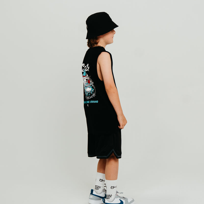 CRATE KIDS CLOWNING AROUND MUSCLE SINGLET
