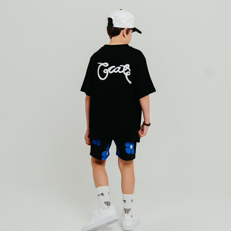CRATE KIDS SCRIPTED BOX FIT T-SHIRT