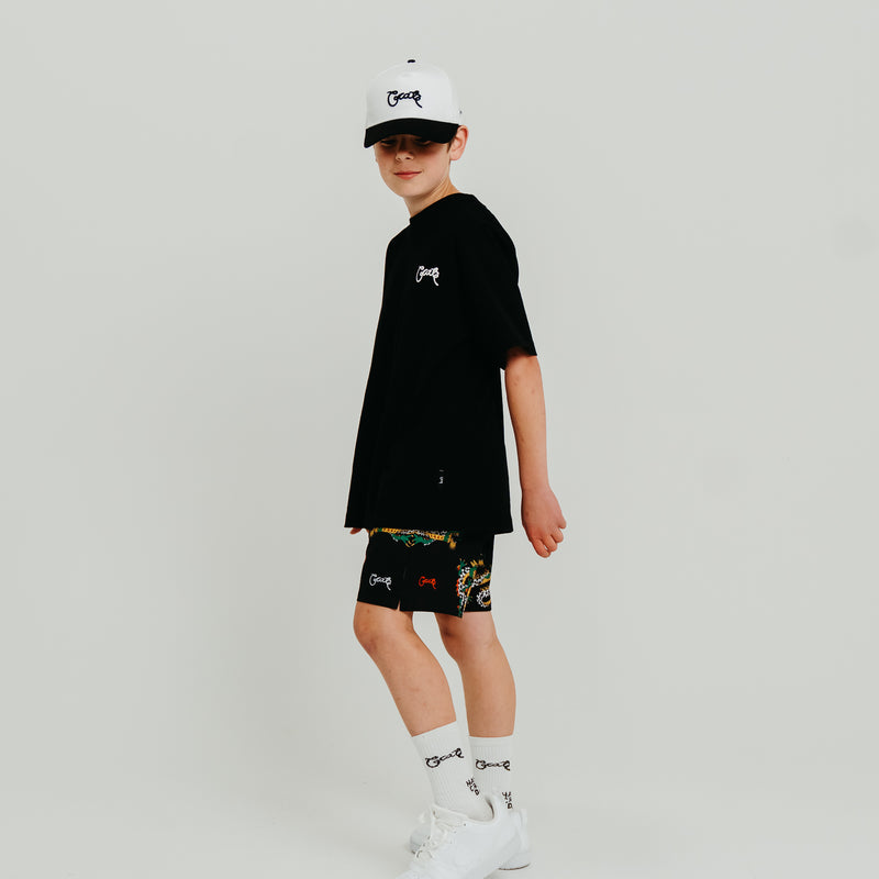 CRATE KIDS CHECK DRAGON SWIM SHORTS