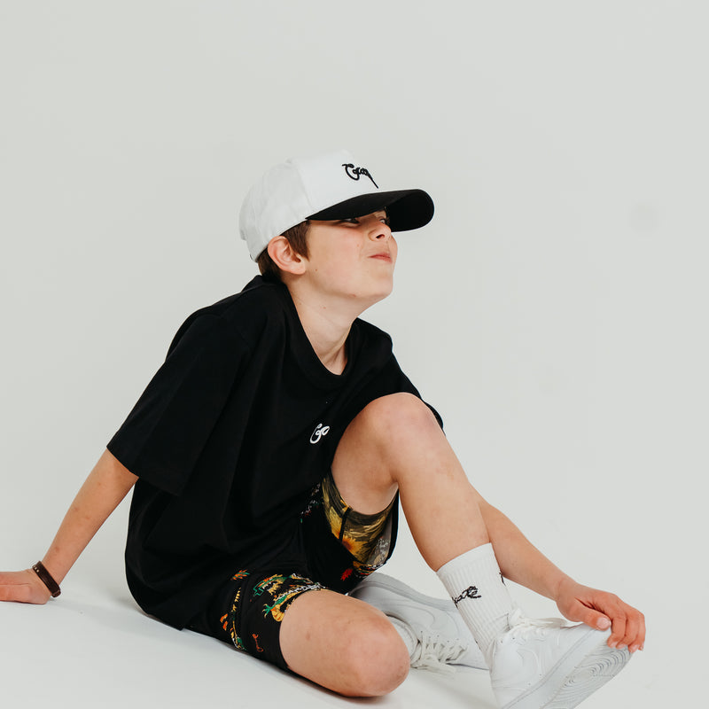 CRATE KIDS CHECK DRAGON SWIM SHORTS