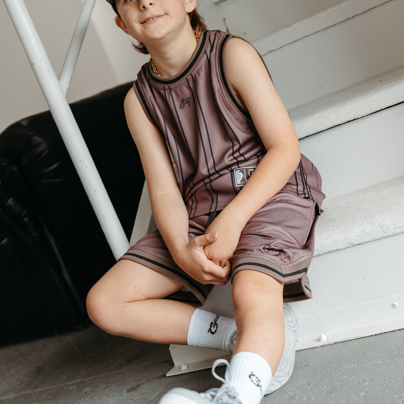 CRATE KIDS B BALL MESH SHORTS