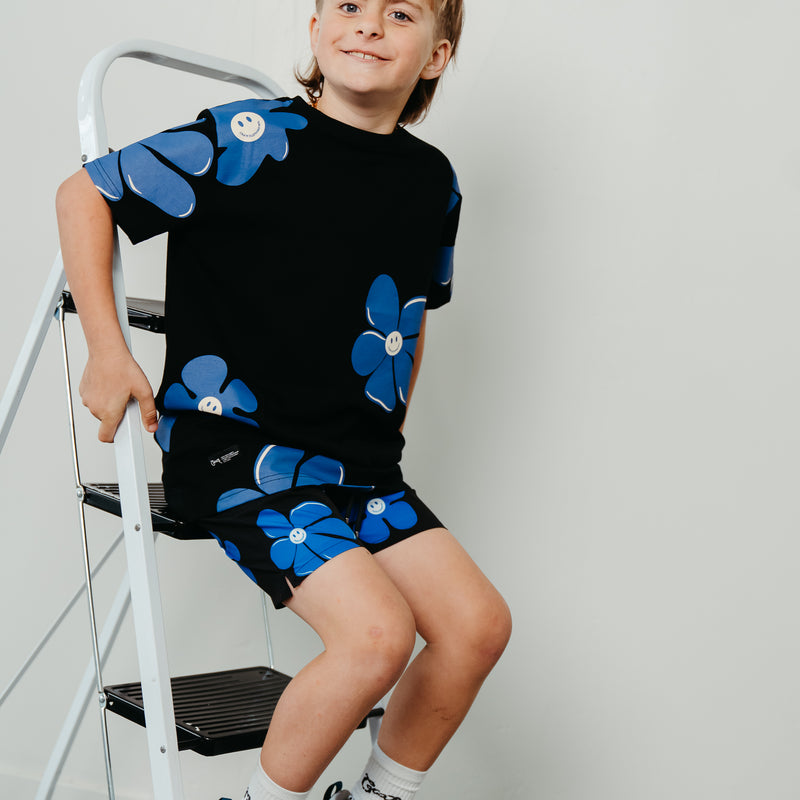 CRATE KIDS SMILEY FLOWER SWIM SHORTS