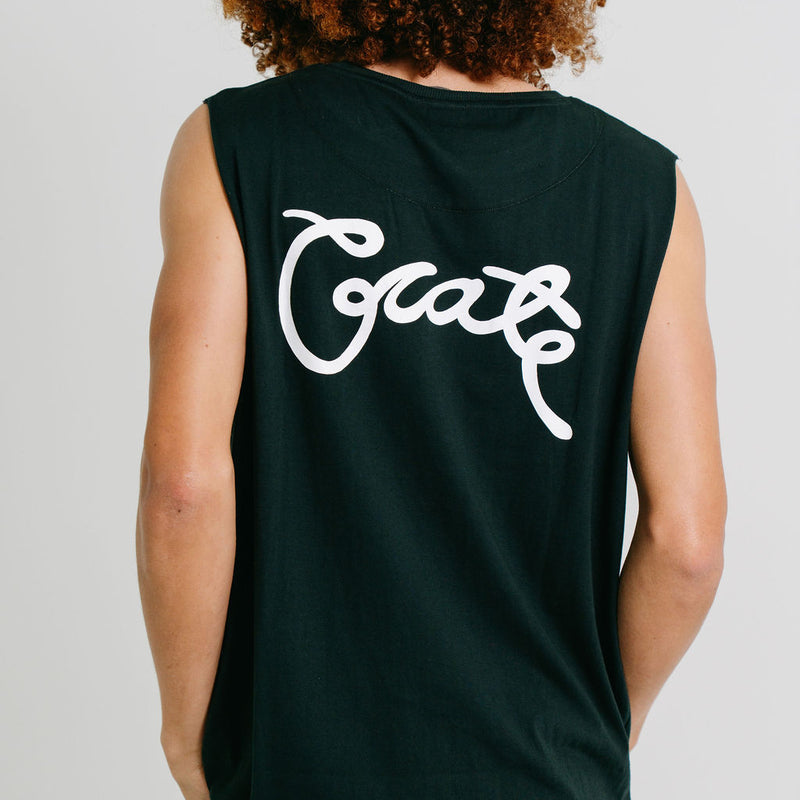 MENS SCRIPTED MUSCLE SINGLET