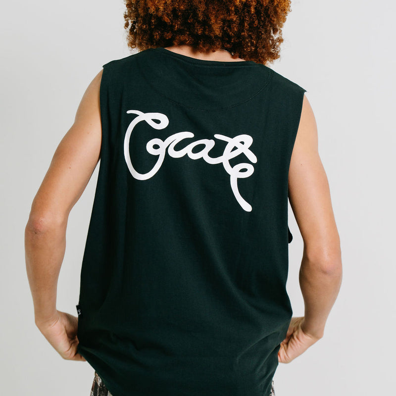 MENS SCRIPTED MUSCLE SINGLET