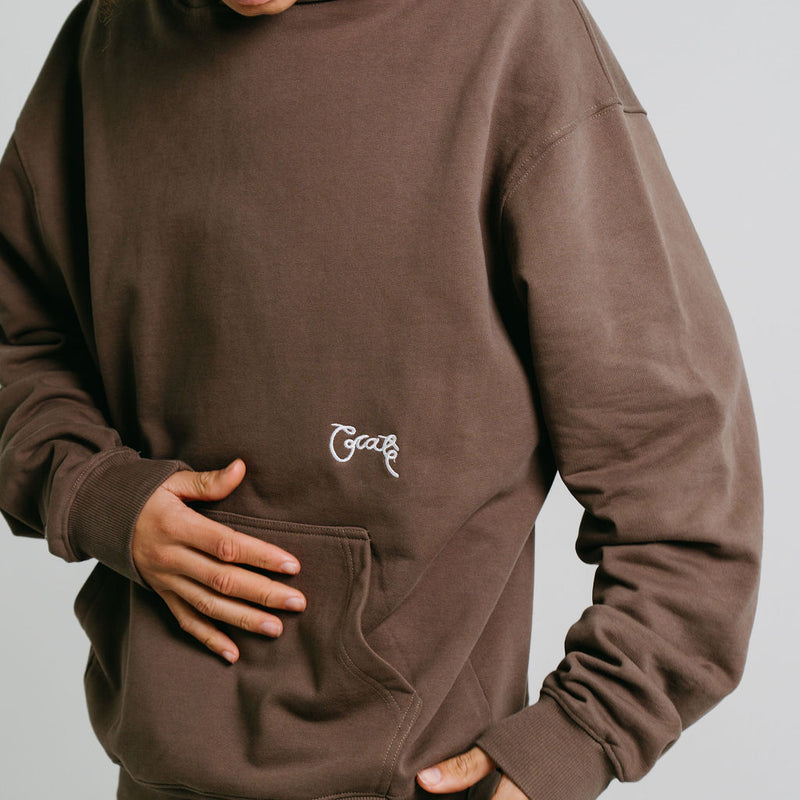 CRATE STAMP SCRIPT BOX FIT HOODIE