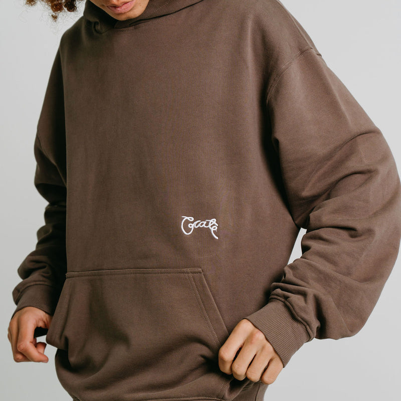 CRATE STAMP SCRIPT BOX FIT HOODIE