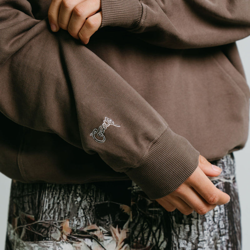 CRATE STAMP SCRIPT BOX FIT HOODIE