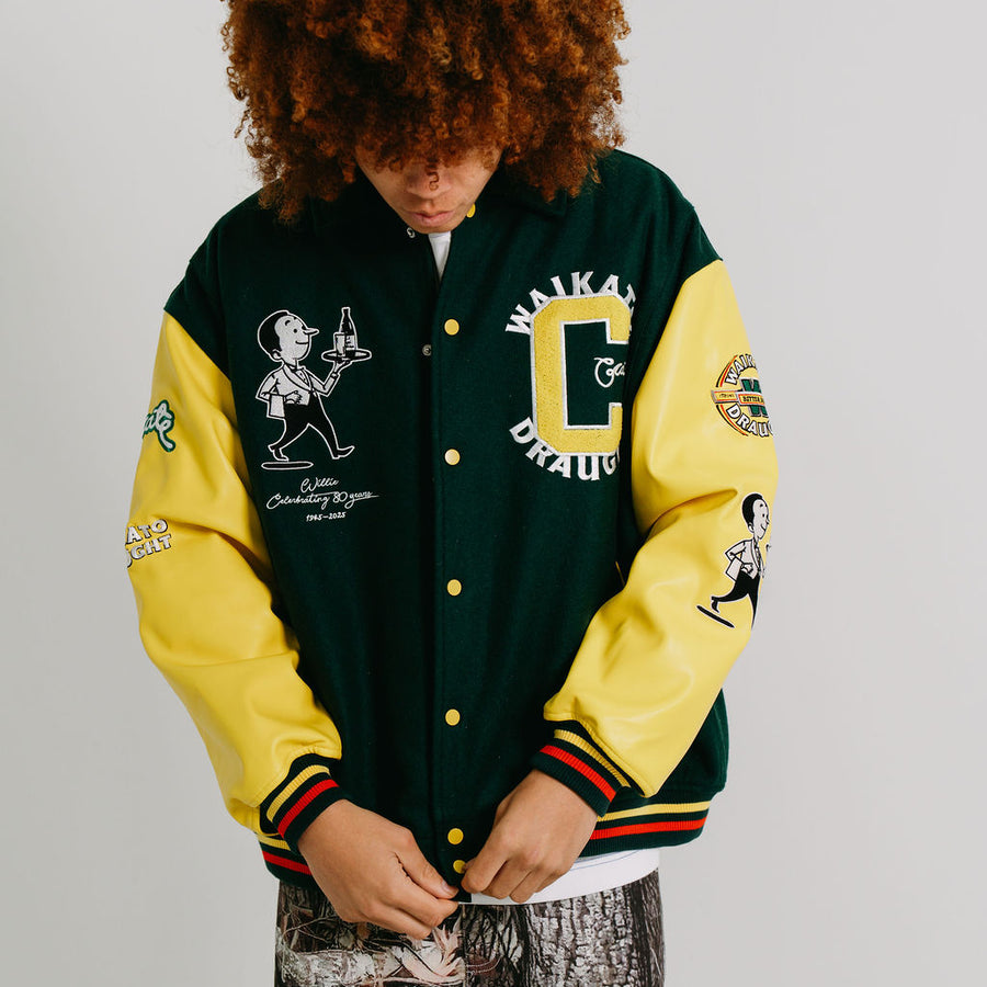 CRATE X WILLIE THE WAITER LIMITED EDITION LETTERMAN JACKET