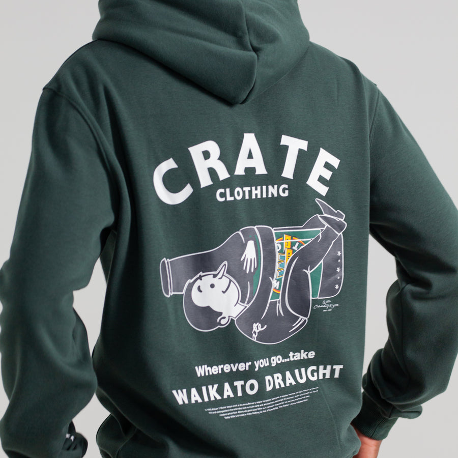 CRATE X WILLIE THE WAITER BEER HUG HOODIE