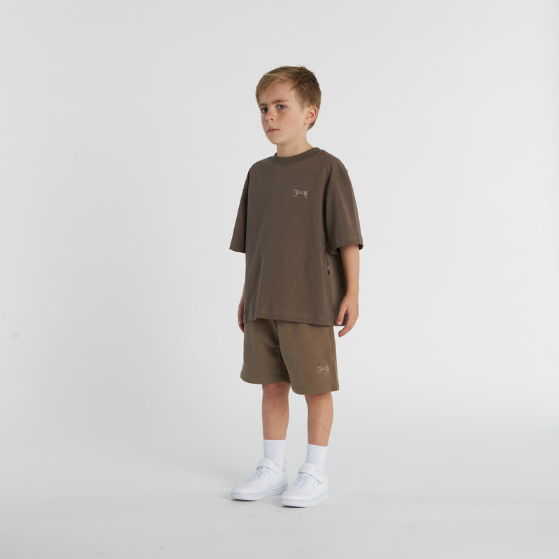 Kid's Basic Script Sweat Shorts