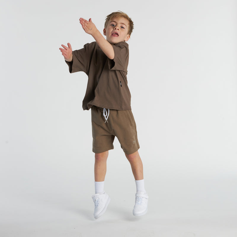 Kid's Basic Script Sweat Shorts