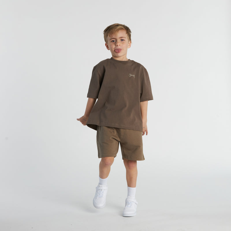 Kid's Basic Script Sweat Shorts