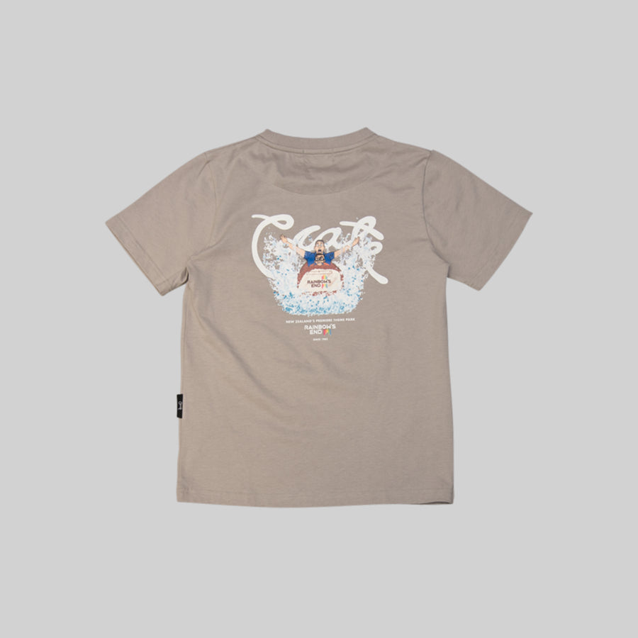 Kid's Crate X Rainbows End Log Flume Script T-Shirt