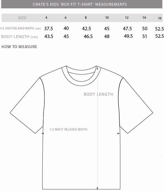 Kids Box Fit Size Chart