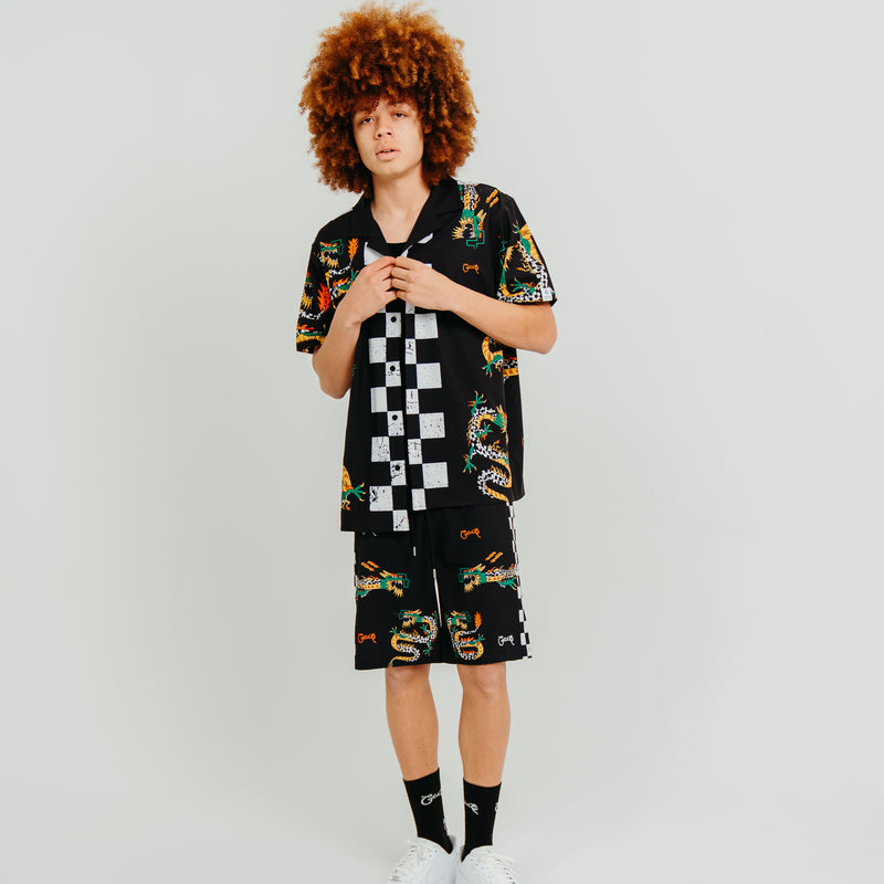 CRATE CHECK DRAGON PANEL BOARDSHORTS