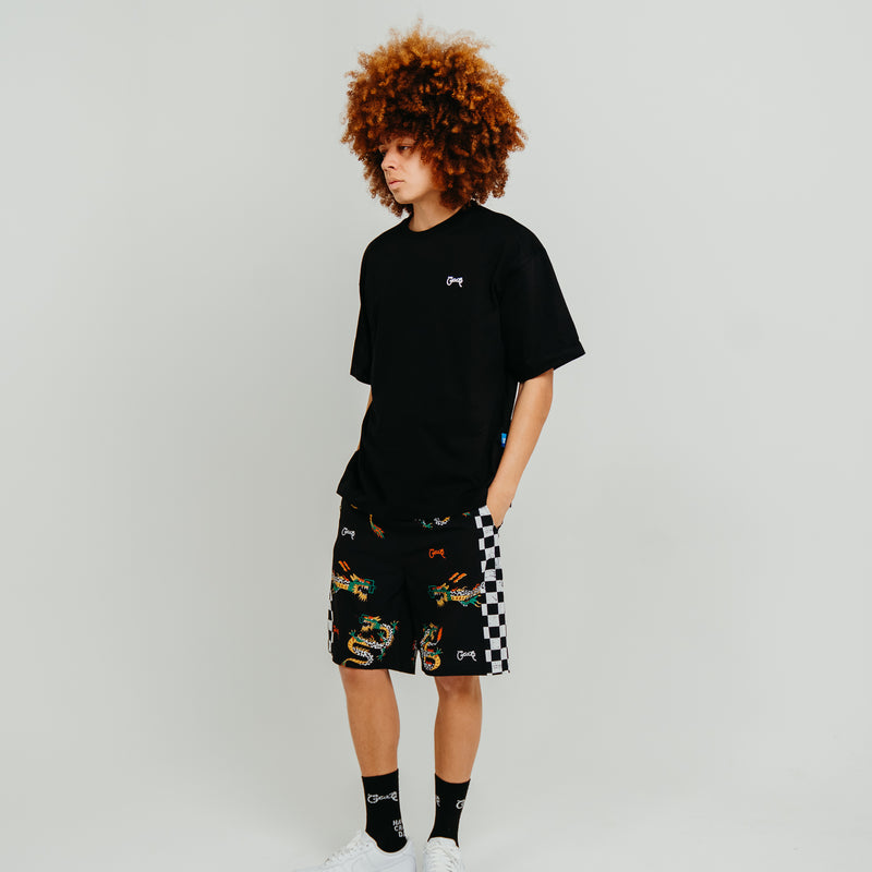 CRATE CHECK DRAGON PANEL BOARDSHORTS