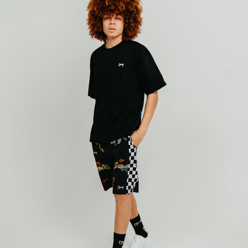 CRATE CHECK DRAGON PANEL BOARDSHORTS