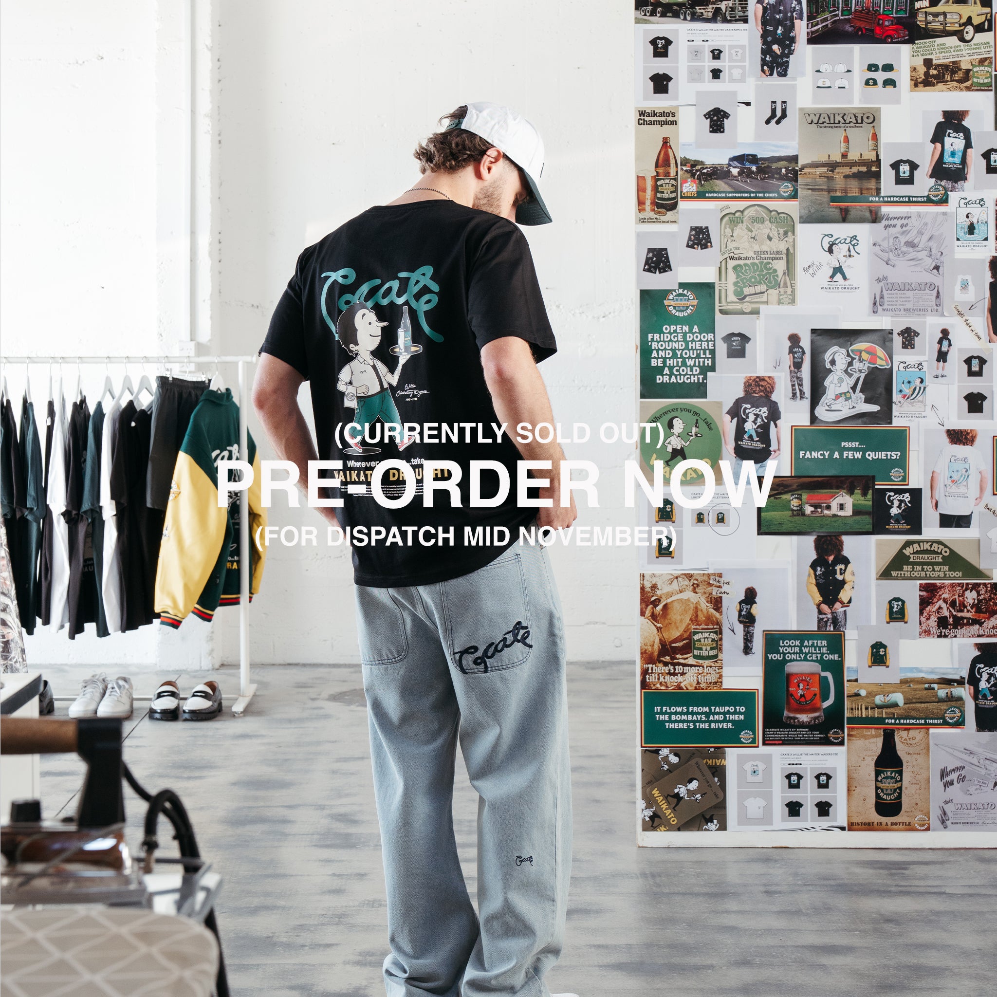 CRATE X WILLIE THE WAITER CRATE REMIX TEE