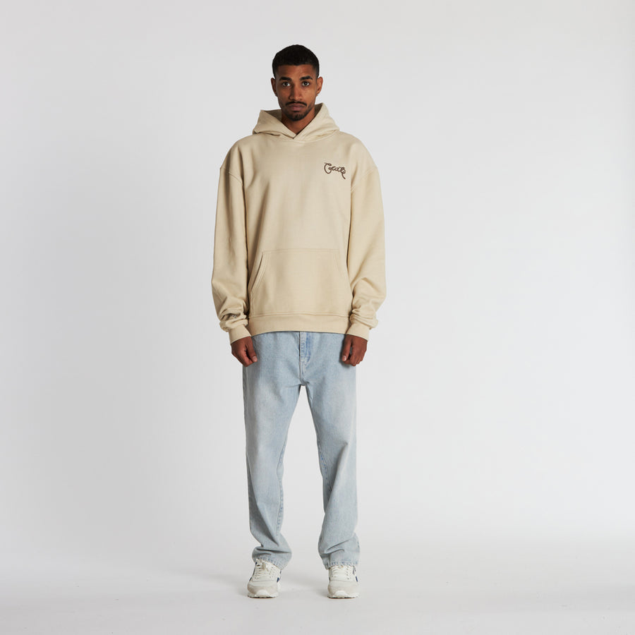 MEN'S SCRIPTED BOX FIT HOODIE