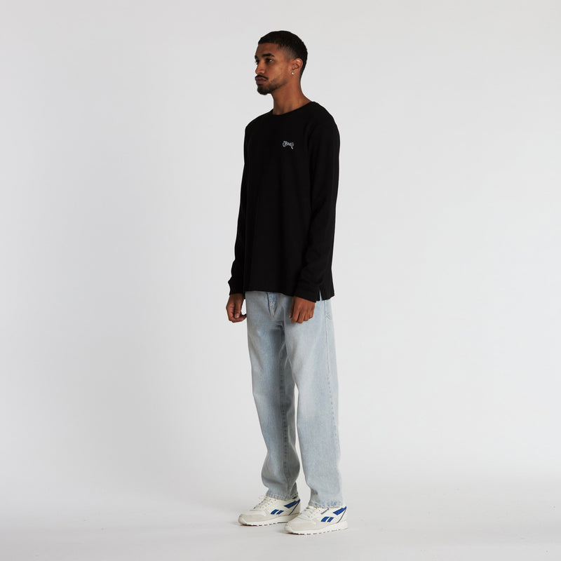 Mens Waffle Crew Knit