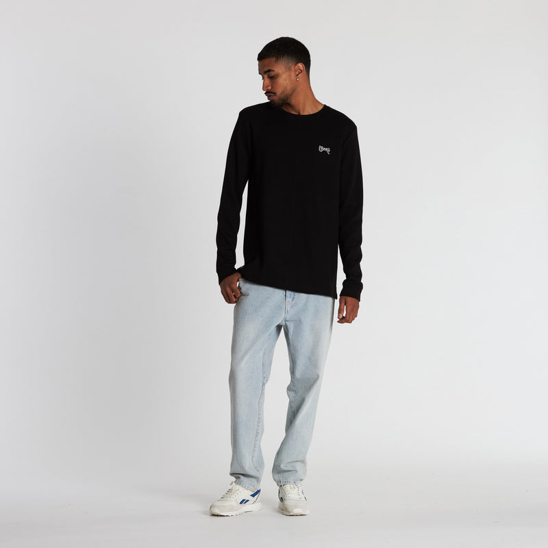 Mens Waffle Crew Knit