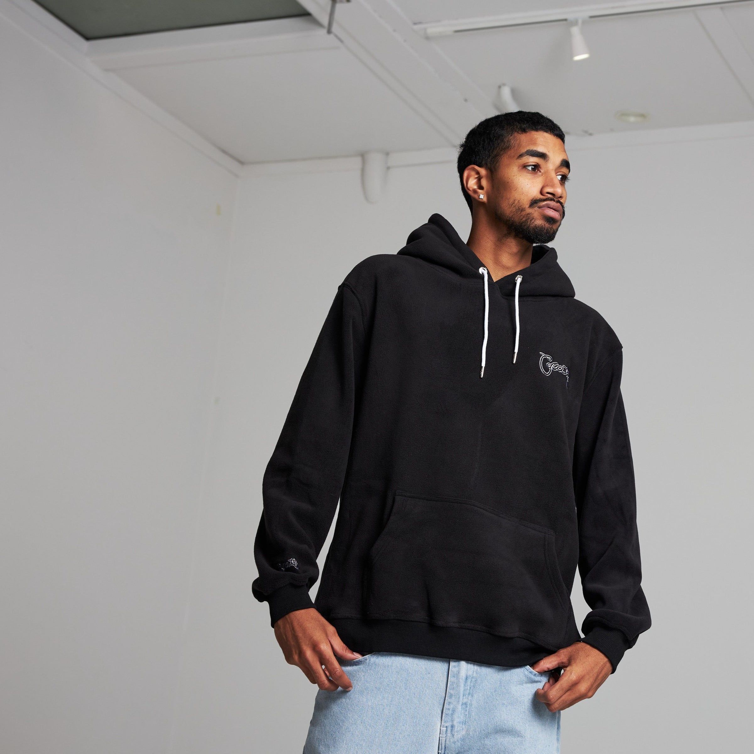 Mens polar fleece hoodie best sale