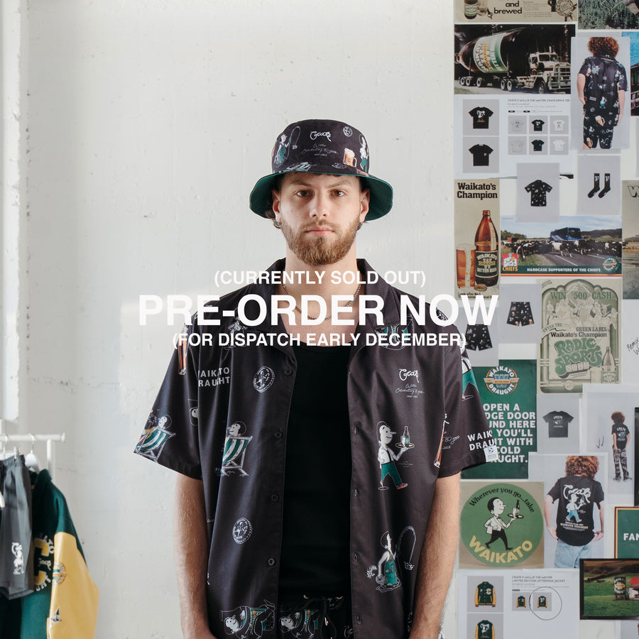 CRATE X WILLIE THE WAITER REVERSIBLE BUCKET HAT