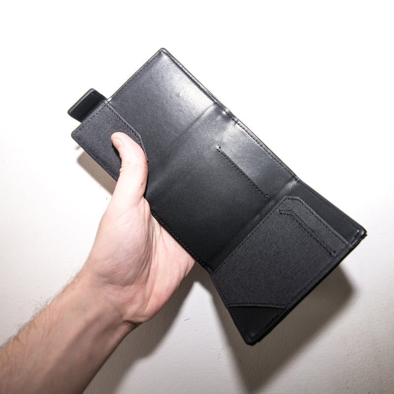 Crate Minimal Leather Wallet Black 2.0