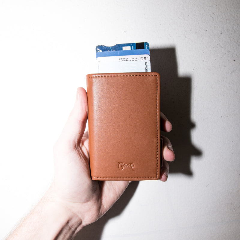 Crate Minimal Leather Wallet-Brown 2.0