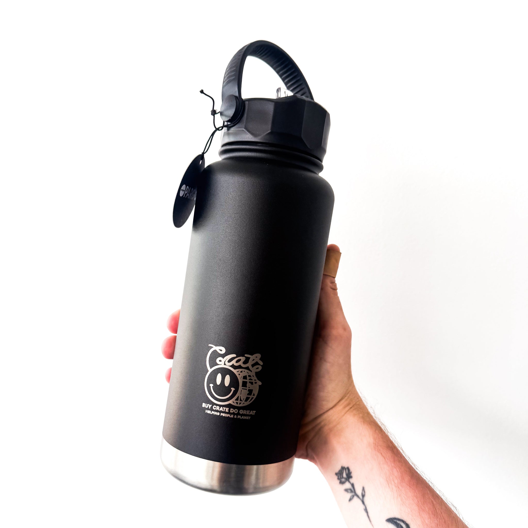 Crate X Pargo 950mls Sports Bottle Black