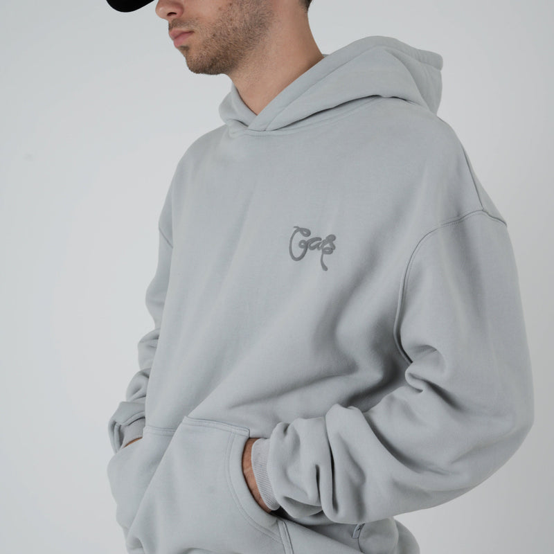 MEN'S SCRIPTED BOX FIT HOODIE
