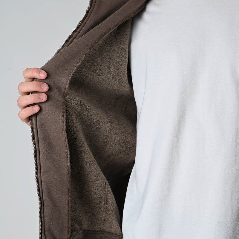 SUPERFLEECE SCRIPTED ZIP HOODIE