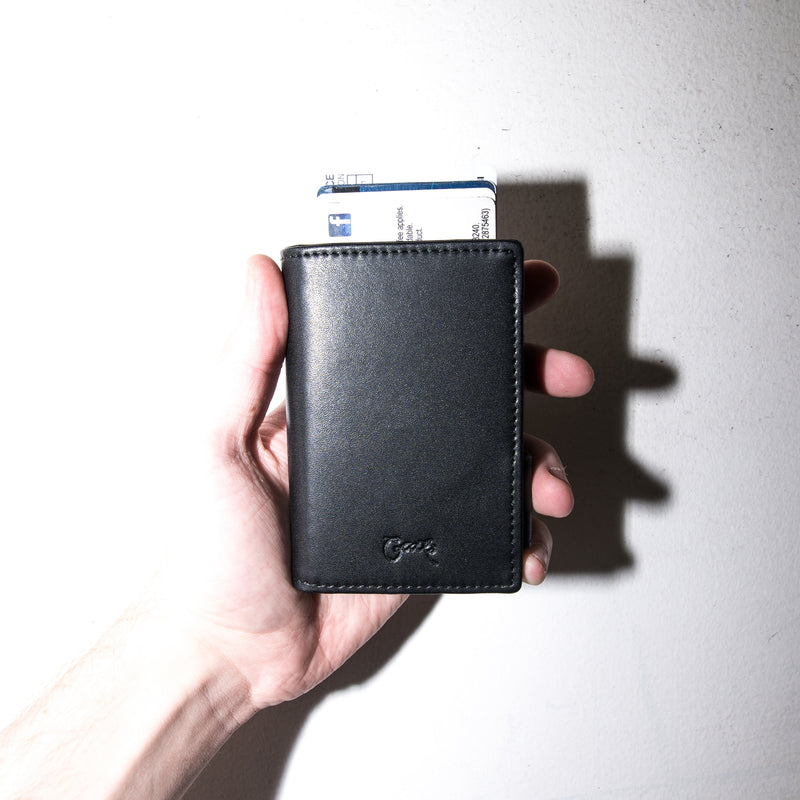 Crate Minimal Leather Wallet Black 2.0