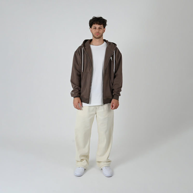 SUPERFLEECE SCRIPTED ZIP HOODIE