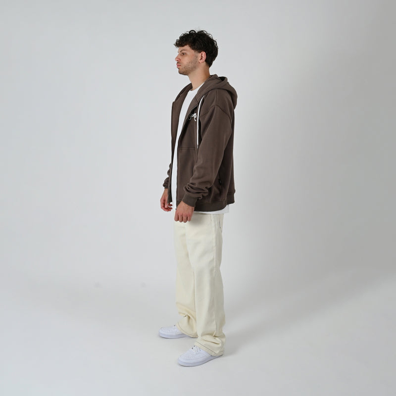 SUPERFLEECE SCRIPTED ZIP HOODIE