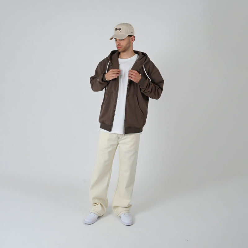 SUPERFLEECE SCRIPTED ZIP HOODIE