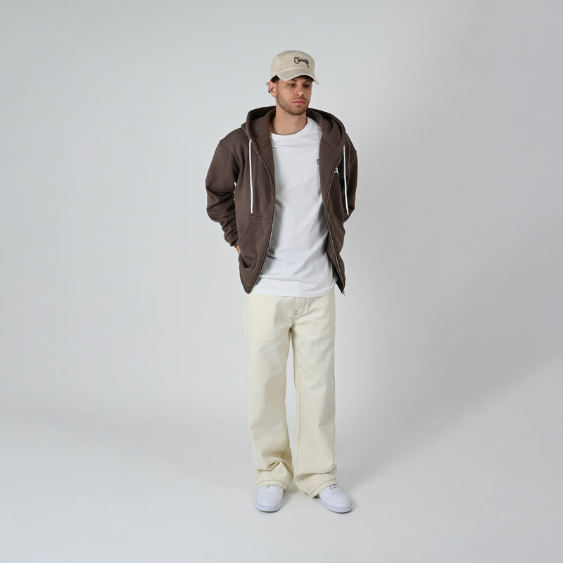SUPERFLEECE SCRIPTED ZIP HOODIE
