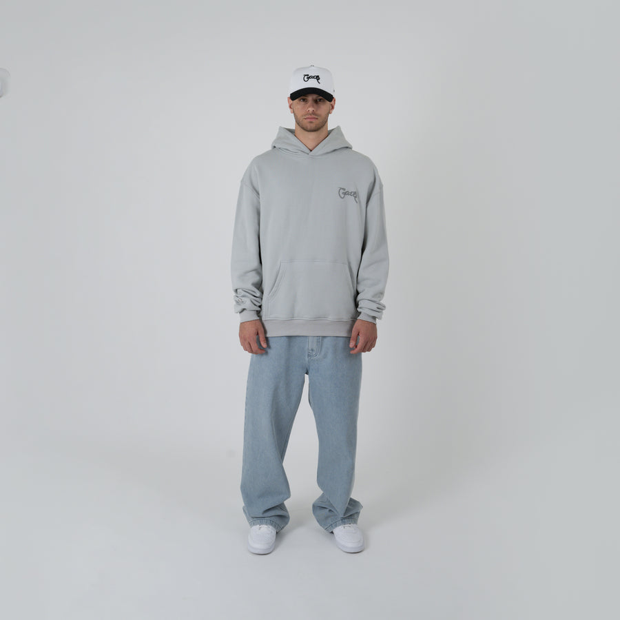 MEN'S SCRIPTED BOX FIT HOODIE