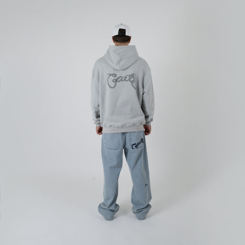 MEN'S SCRIPTED BOX FIT HOODIE
