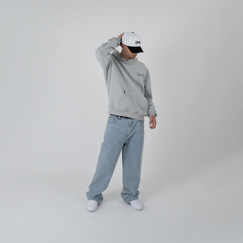 MEN'S SCRIPTED BOX FIT HOODIE