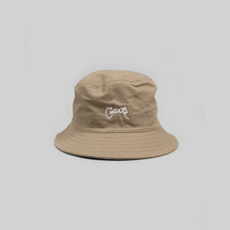 Unisex Scripted Bucket Tan