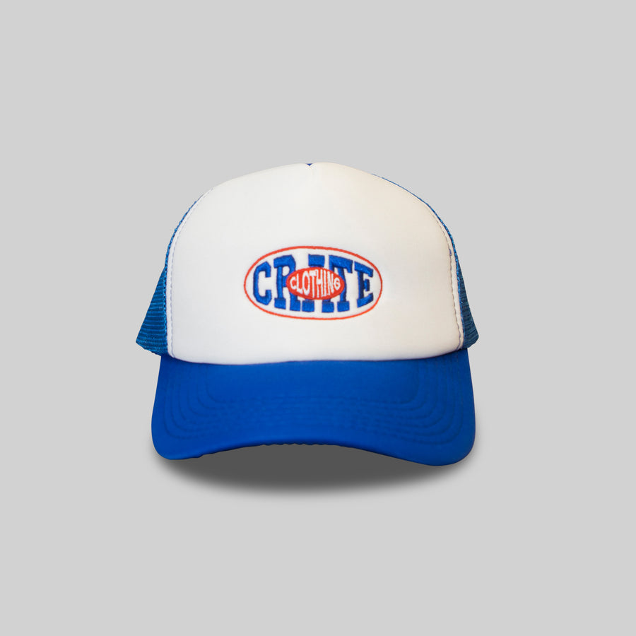 UNISEX OVAL VARSITY TRUCKER CAPS