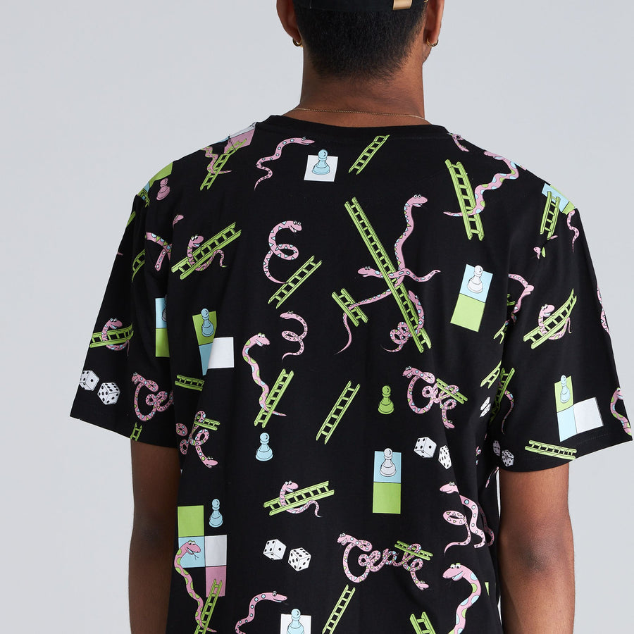 Men's Snakes & Ladders All Over T-Shirt